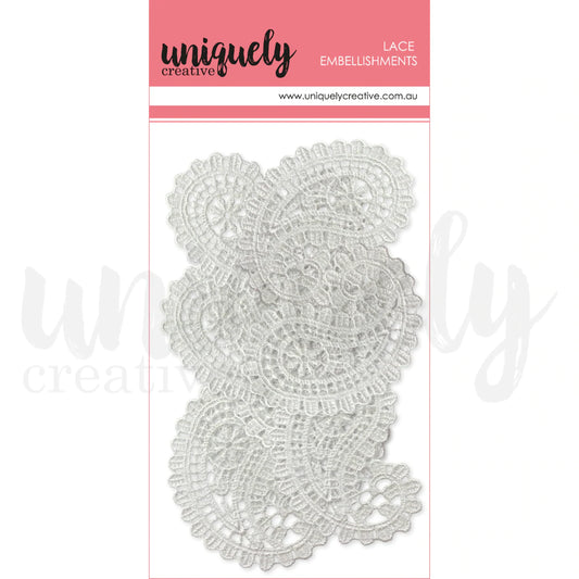 2 X LACE PAISLEYS BY UNIQUELY CREATIVE