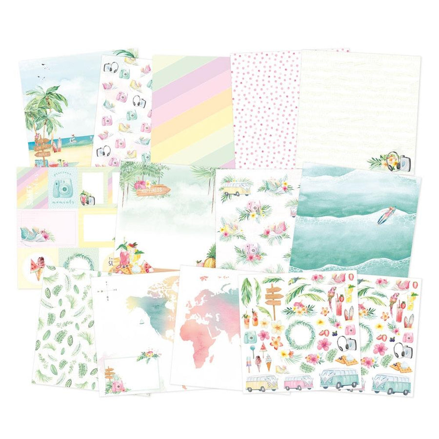 P13 DOUBLE SIDED 12" X 12" PAPER PAD - SUMMER VIBES
