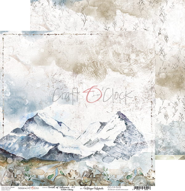 TRAIL OF SILENCE 8" X 8" MINI SET OF PAPERS - CRAFT O'CLOCK