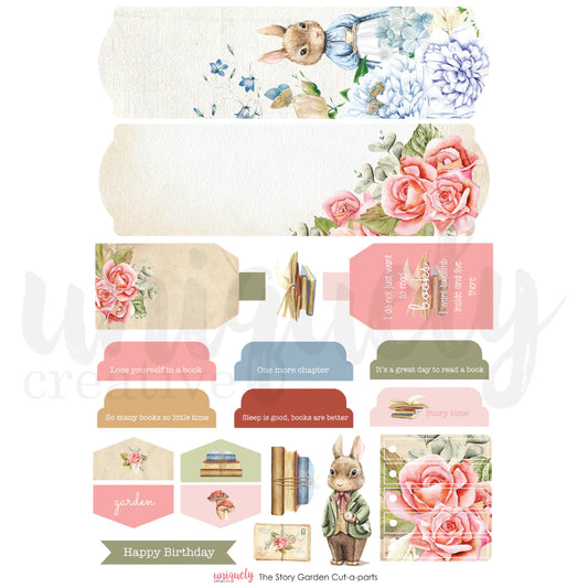 THE STORY GARDEN A4 CUT-A-PART SHEET BY UNIQUELY CREATIVE