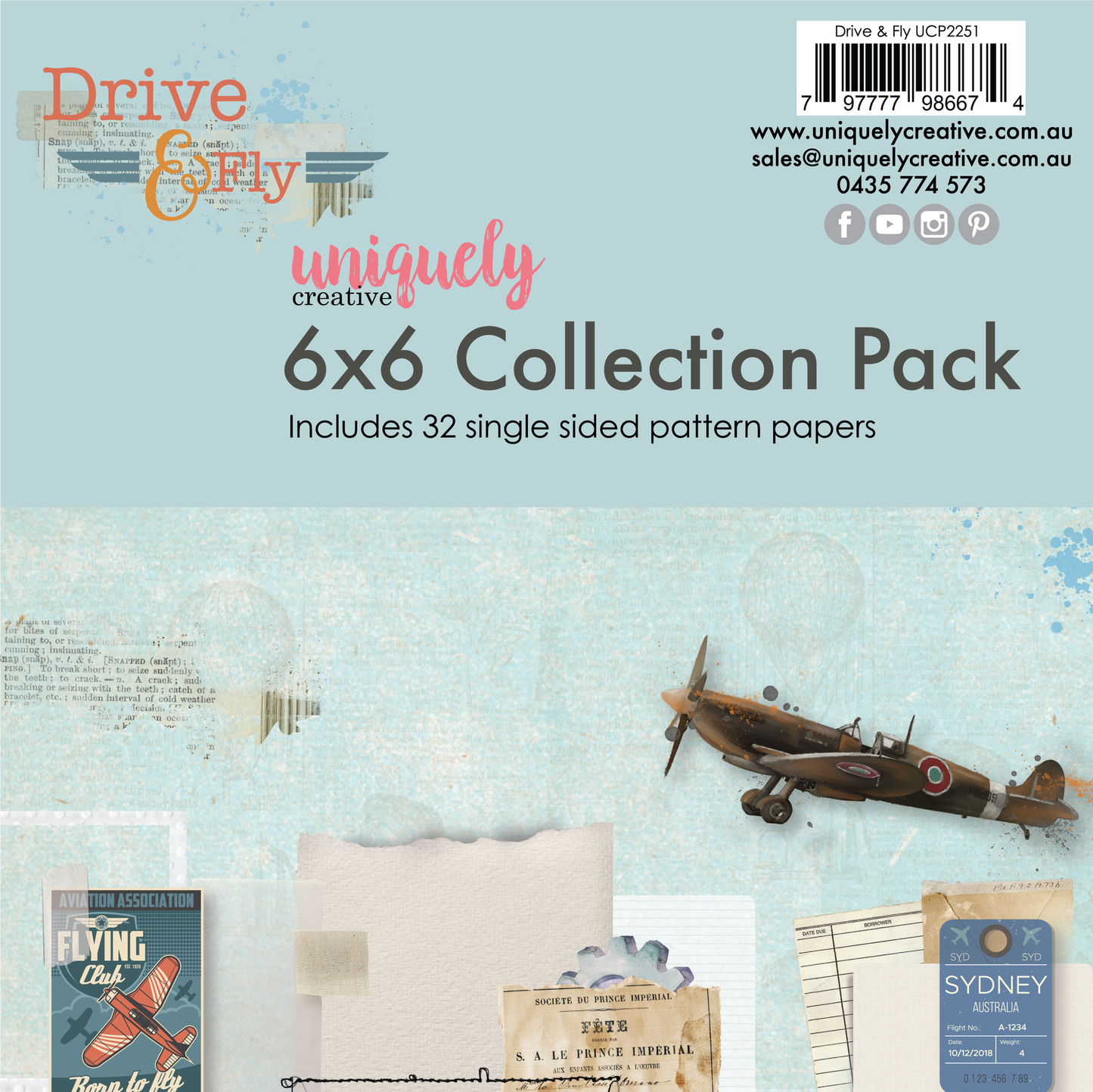 DRIVE & FLY MINI 6" x 6" COLLECTION PACK