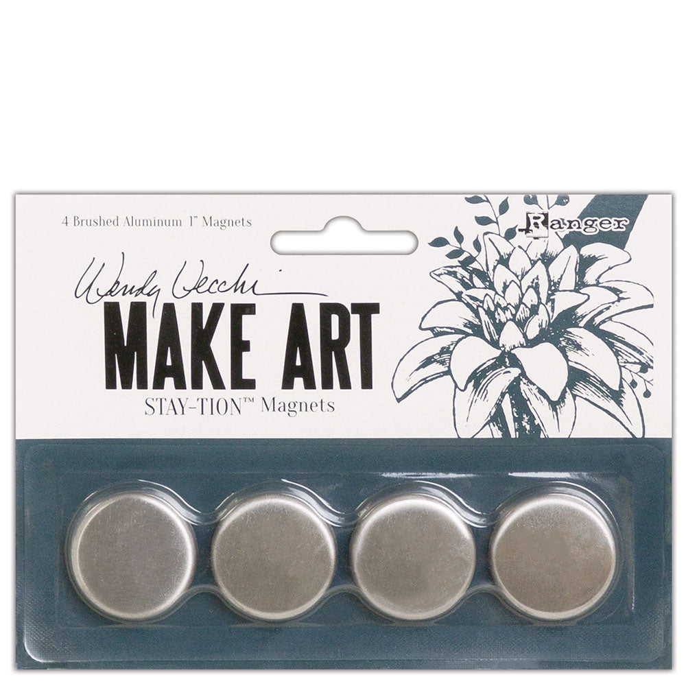 WENDY VECCHI MAKE ART STAY-TION MAGNETS - 4 PACK