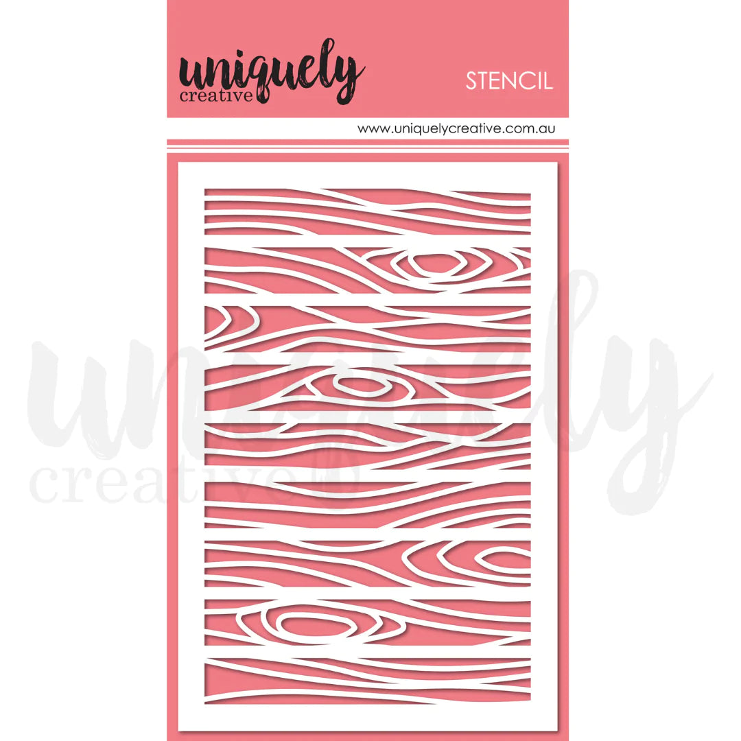 WOOD PANELLING STENCIL BY UNIQUELY CREATIVE