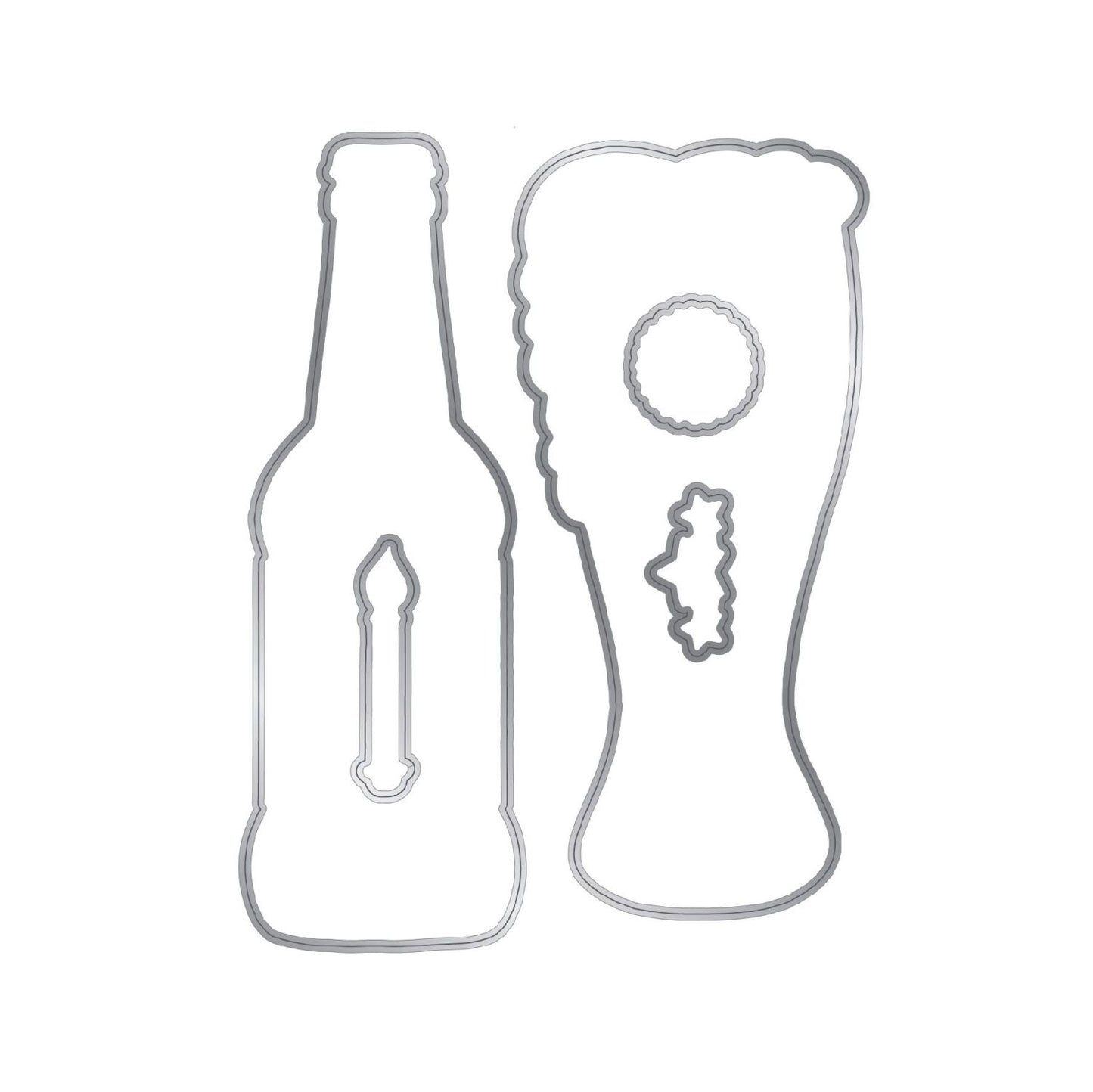 CHLOES CREATIVE CARDS DIE & STAMP SET - BIRTHDAY BEER