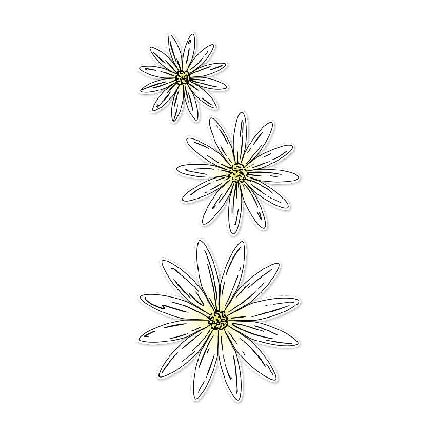 CHLOES CREATIVE CARDS DIE & STAMP SET - PRETTY DAISIES