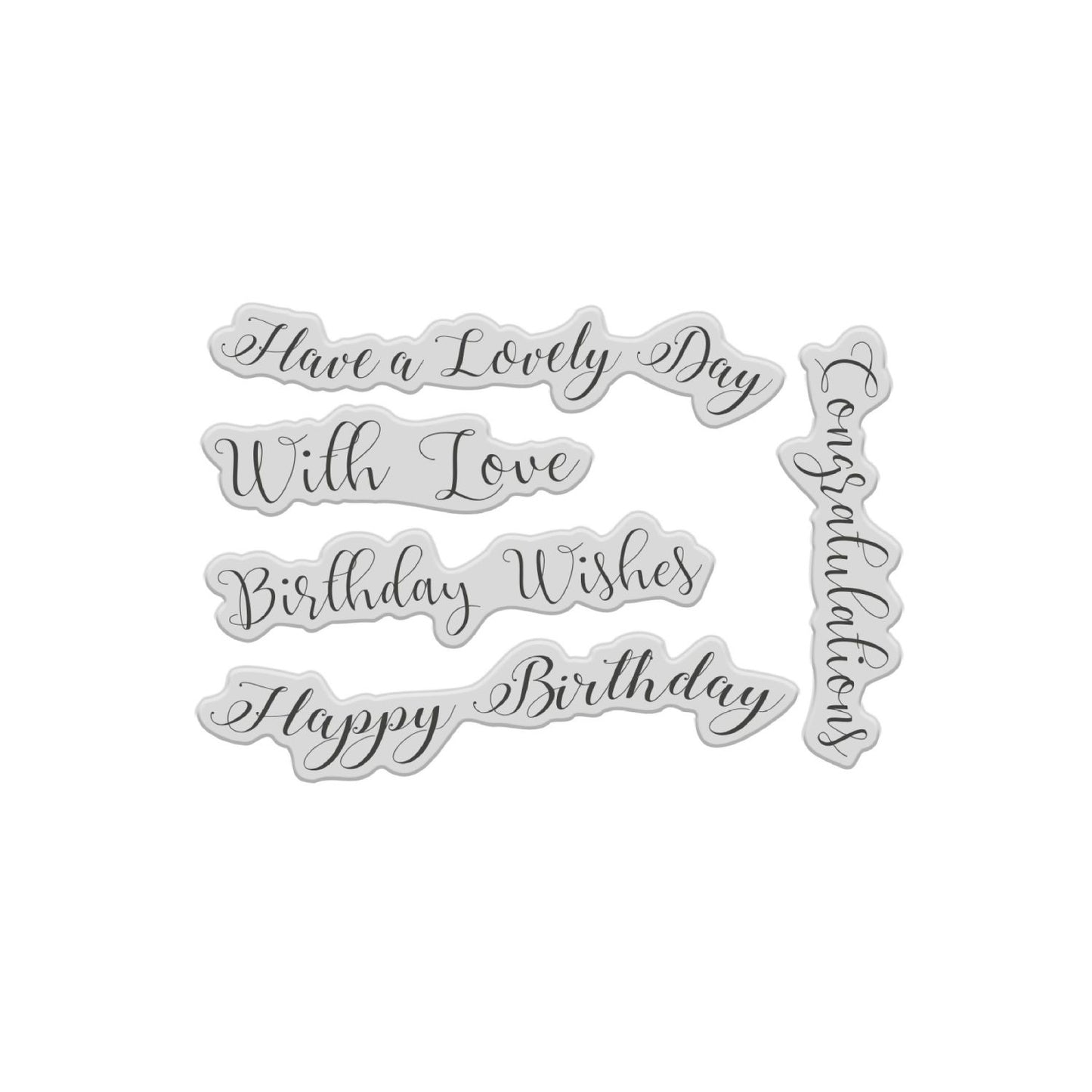 CHLOES CREATIVE CARDS SENTIMENT BORDERS STAMP AND DIE SET