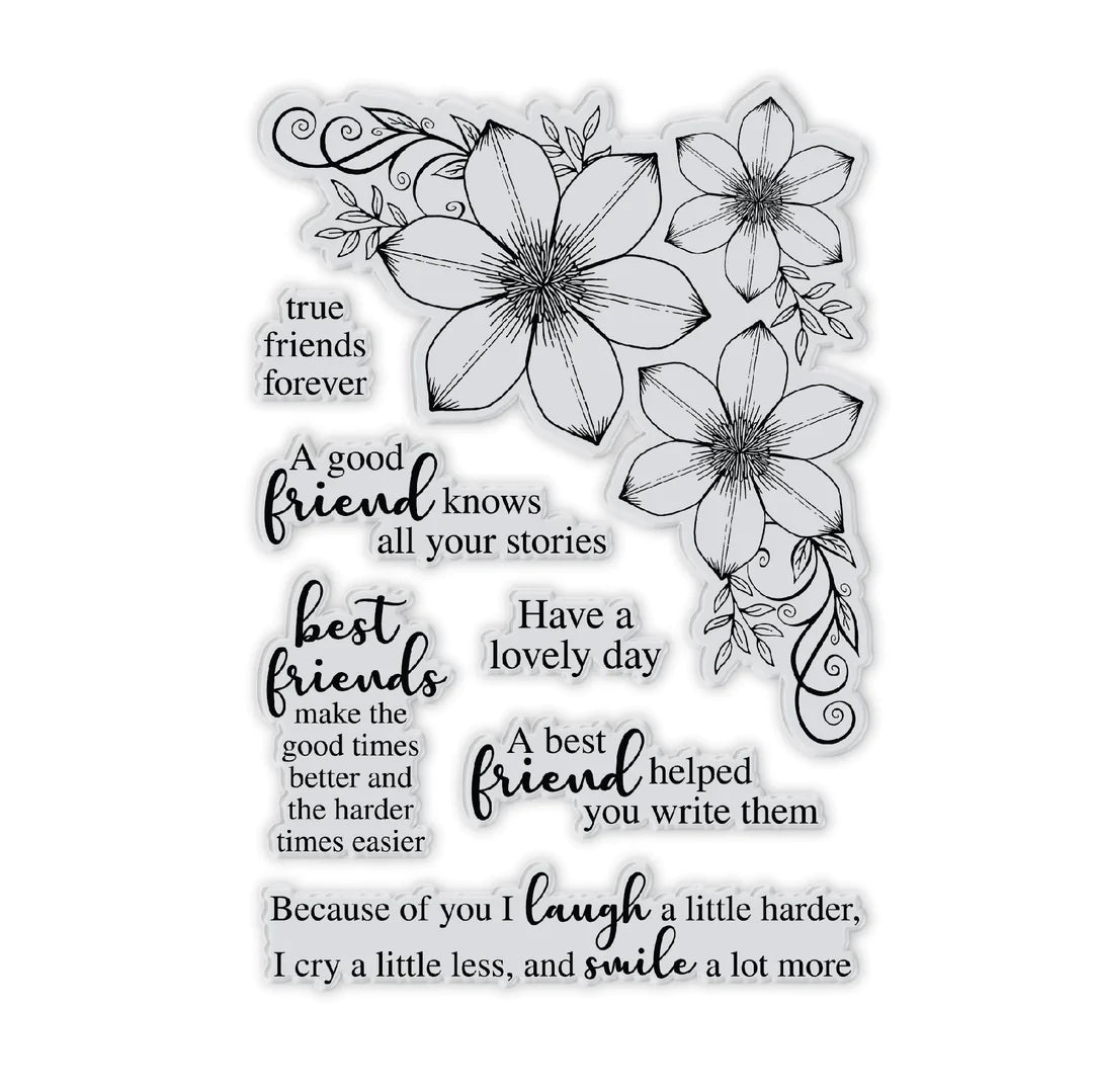 CHLOES CREATIVE CARDS DIE & STAMP SET - SUMMER FOLIAGE CORNER