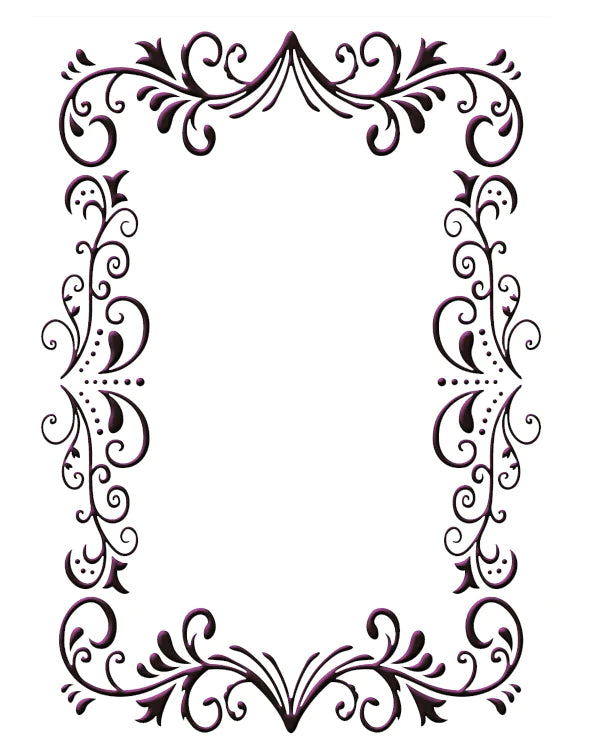 ECSTASY CRAFTS EMBOSSING FOLDER - ELEGANT FRAME