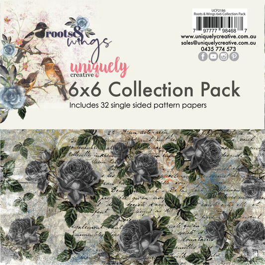 ROOTS & WINGS 6" X 6" COLLECTION PACK BY UNIQUELY CREATIVE