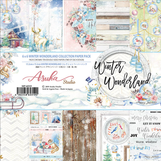 WINTER WONDERLAND 6" X 6" COLLECTION PAPER PACK BY ASUKA STUDIO
