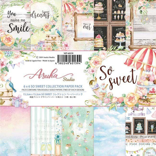 SO SWEET 6" X 6" COLLECTION PAPER PACK BY ASUKA STUDIO