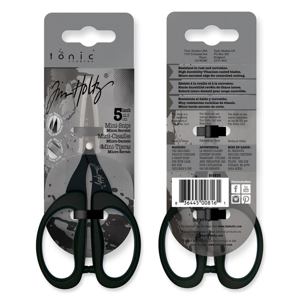 TIM HOLTZ NON STICK TITANIUM MICRO SERRATED MINI SNIPS 5"