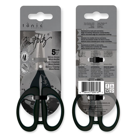 TIM HOLTZ NON STICK TITANIUM MICRO SERRATED MINI SNIPS 5"