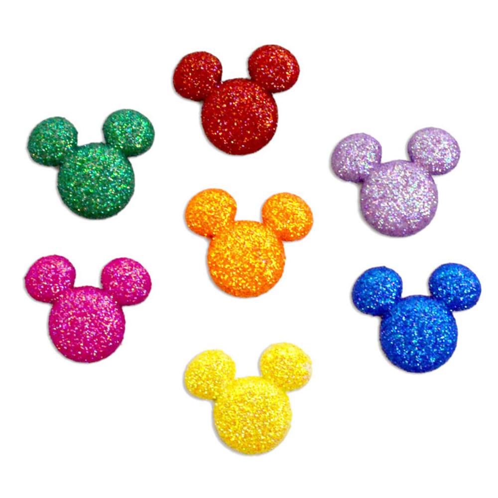 DRESS IT UP GLITTER MICKEY BUTTONS