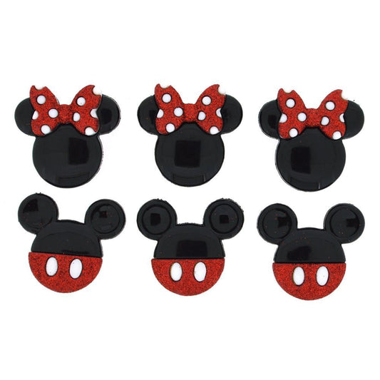 DRESS IT UP MICKEY AND MINNIE BUTTONS