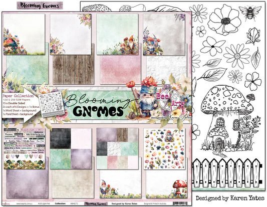 BLOOMING GNOMES 12" X 12" COLLECTION PACK - BEE ARTY