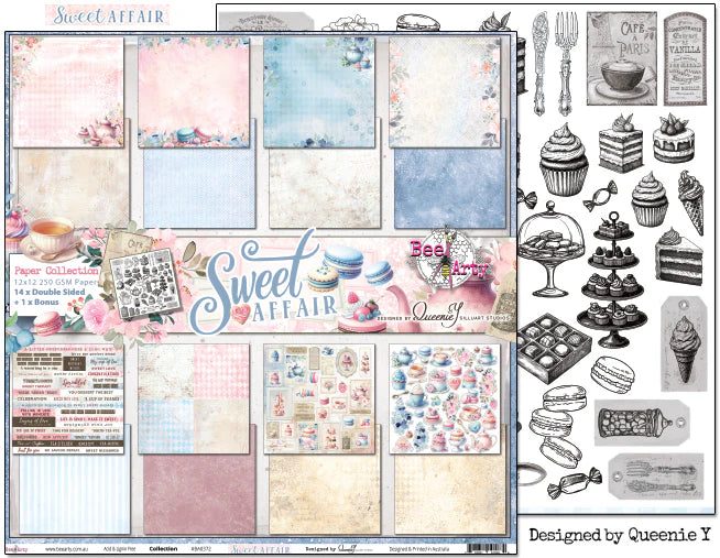 SWEET AFFAIR 12" X 12" COLLECTION PACK - BEE ARTY