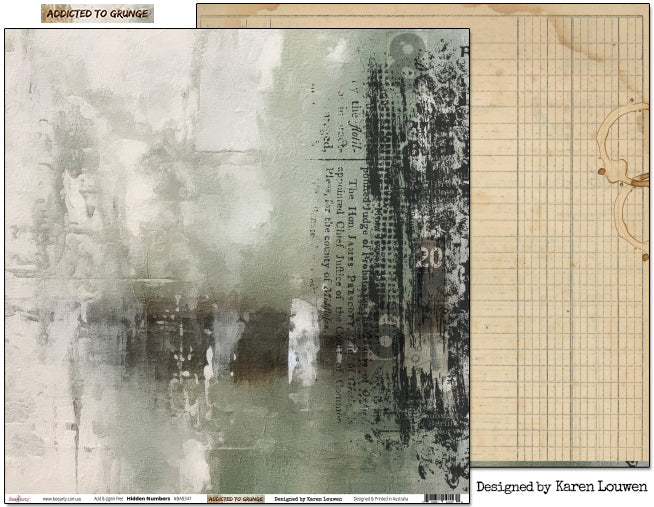 ADDICTED TO GRUNGE 12" X 12" COLLECTION PACK - BEE ARTY