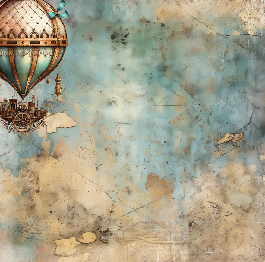 STEAMPUNK TOWN 12" X 12" MINI PAPER COLLECTION PACK - BEE ARTY