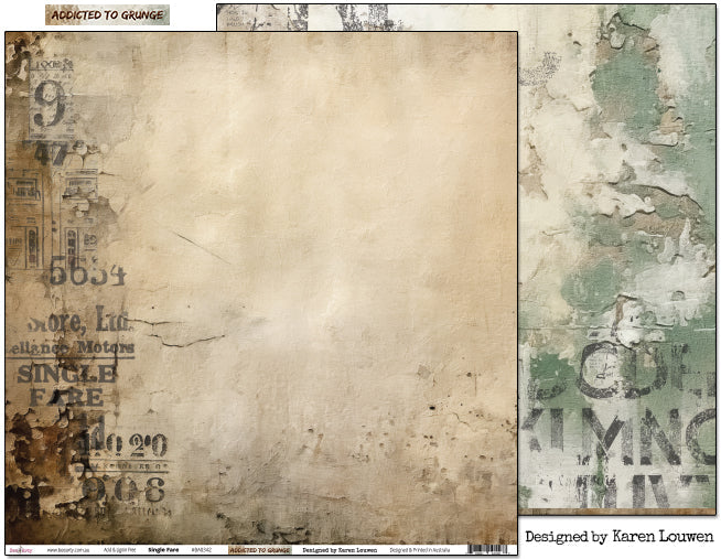 ADDICTED TO GRUNGE 12" X 12" COLLECTION PACK - BEE ARTY