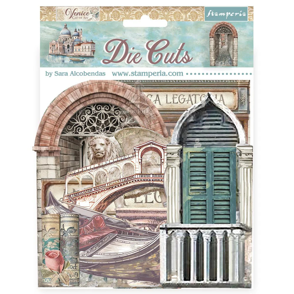 VENICE CITY OF ART CARDMAKING/SCRAPBOOKING PRODUCT PACK - STAMPERIA