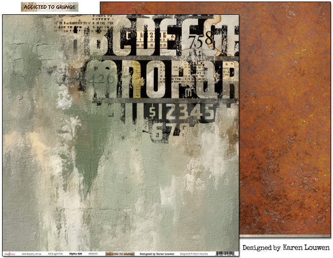 ADDICTED TO GRUNGE 12" X 12" COLLECTION PACK - BEE ARTY