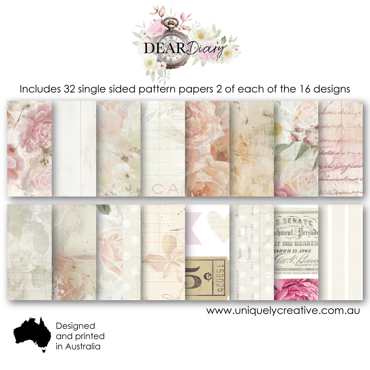 DEAR DIARY 6" x 6" COLLECTION PACK
