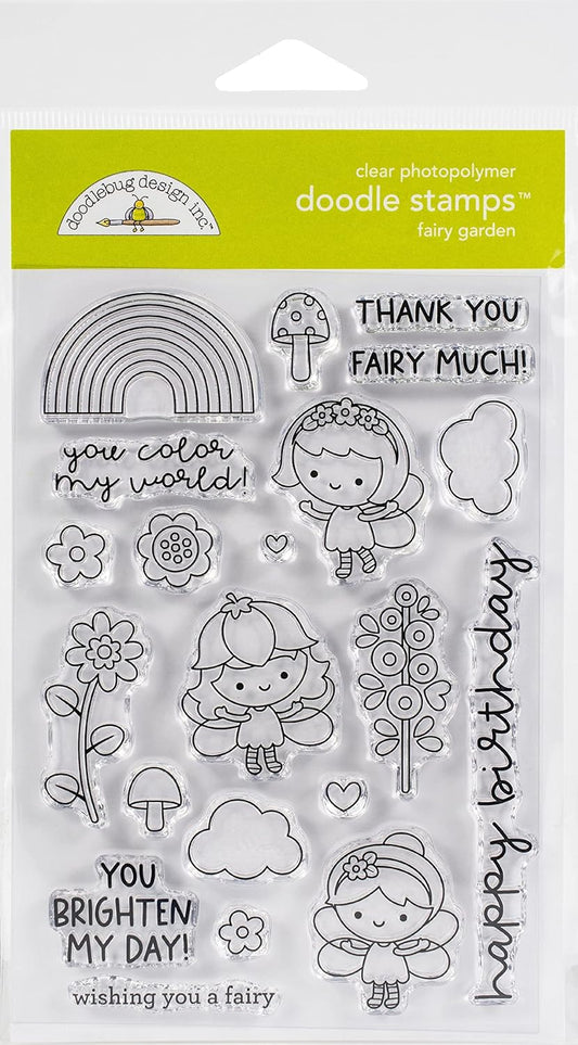 FAIRY GARDEN DOODLE STAMPS - DOODLEBUG DESIGNS INC