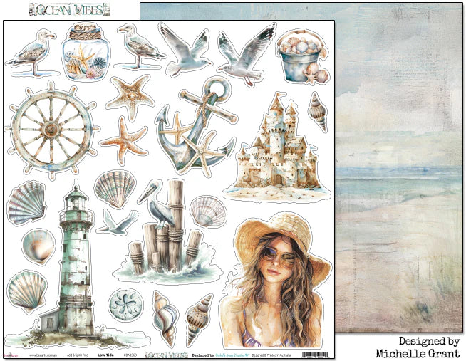 OCEAN VIBES 12" X 12" COLLECTION PACK - BEE ARTY