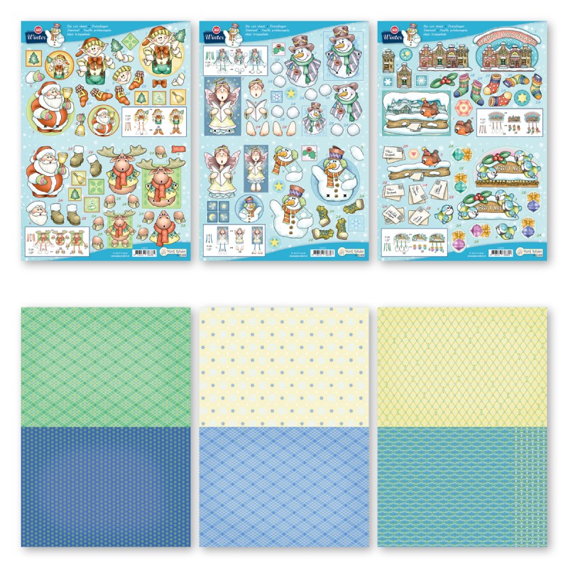 WINTER 3D CARD A4 MAKING KIT BY JEJE PRODUCTS
