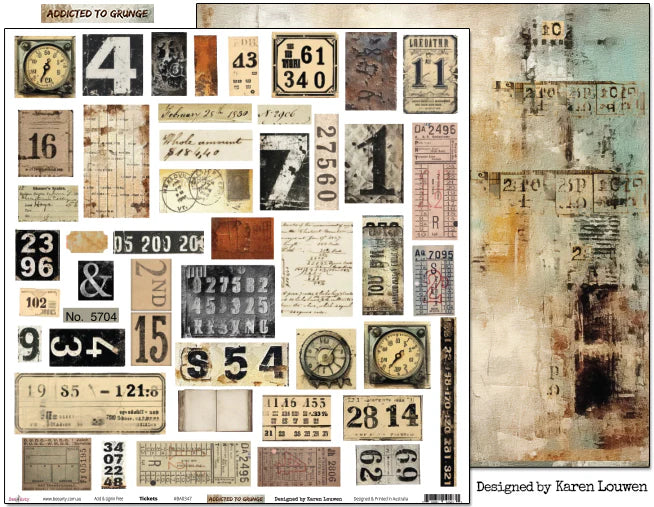 ADDICTED TO GRUNGE 12" X 12" COLLECTION PACK - BEE ARTY