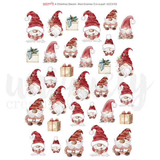 RED GNOMES CUT-A-PART SHEET