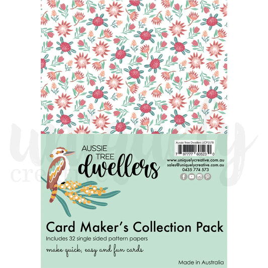 AUSSIE TREE DWELLERS A5 CARD MAKER'S COLLECTION PACK BY UNIQUELY CREATIVE