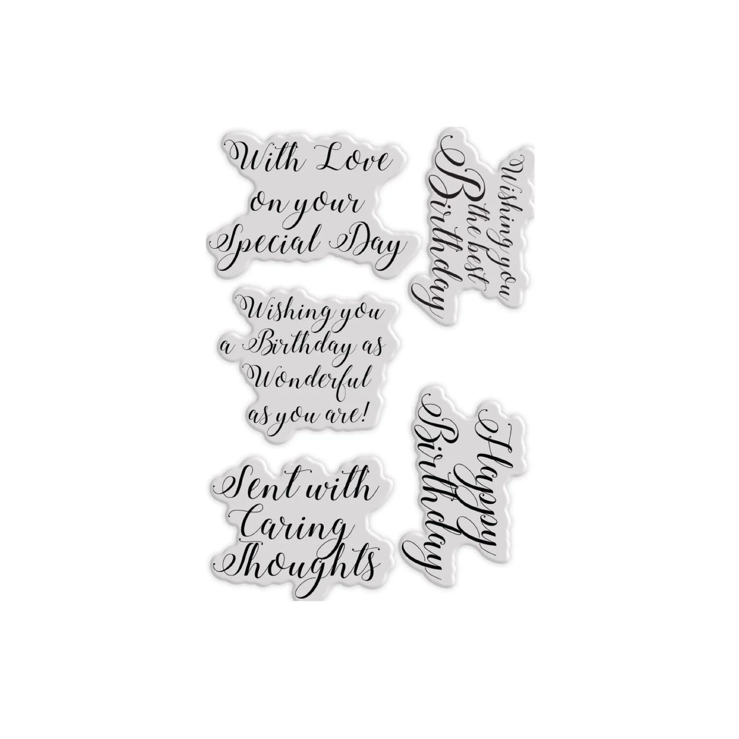 CHLOES CREATIVE CARDS BIRTHDAY GREETINGS CLEAR PHOTOPOLYMER STAMP