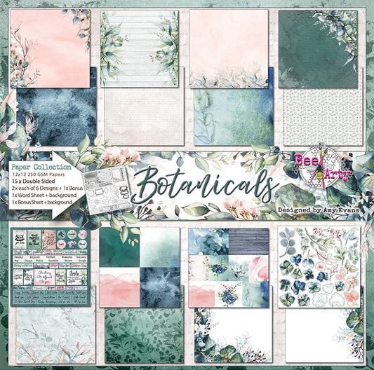 BOTANICALS 12" X 12" COLLECTION PACK - BEE ARTY