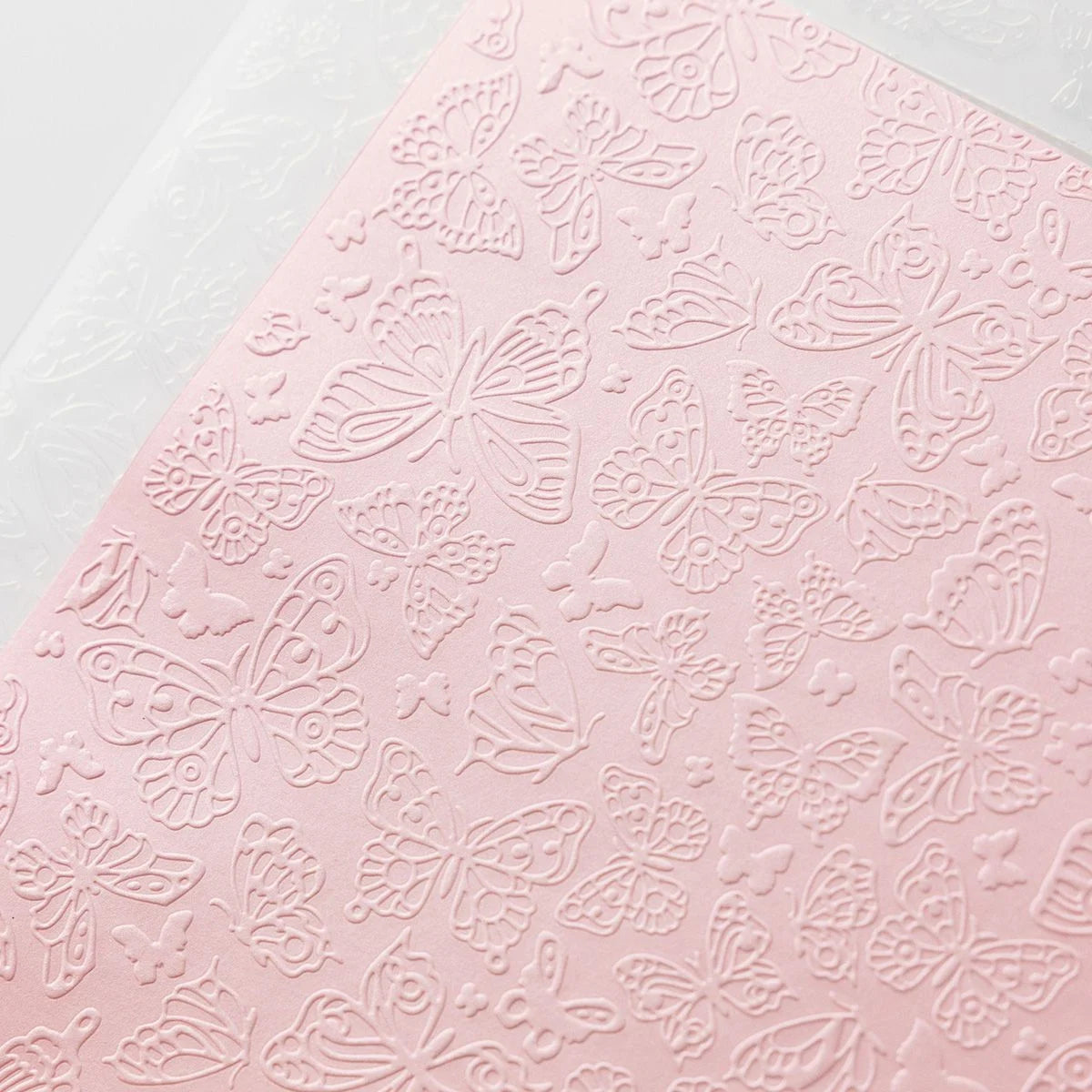 CHLOES CREATIVE CARDS BUTTERFLY BACKGROUND 8"x 8" 2D EMBOSSING FOLDER