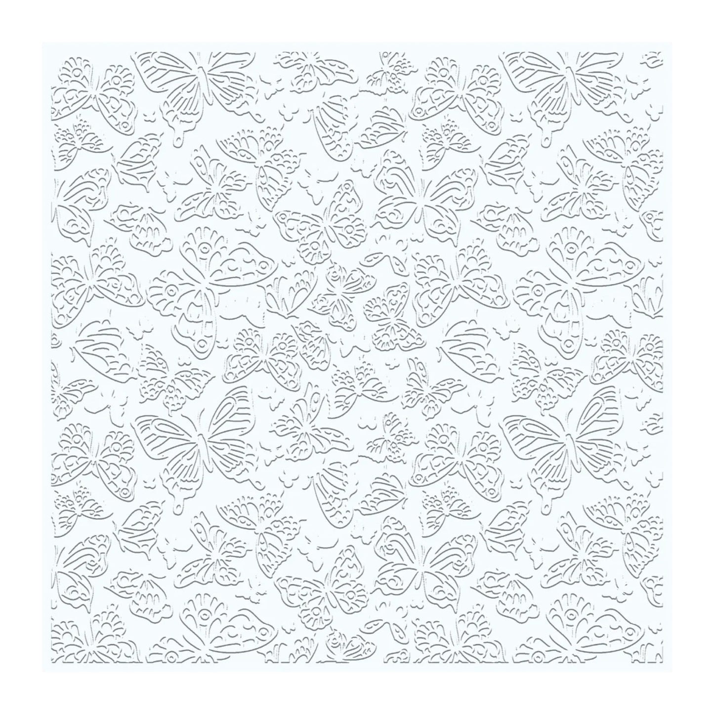 CHLOES CREATIVE CARDS BUTTERFLY BACKGROUND 8"x 8" 2D EMBOSSING FOLDER