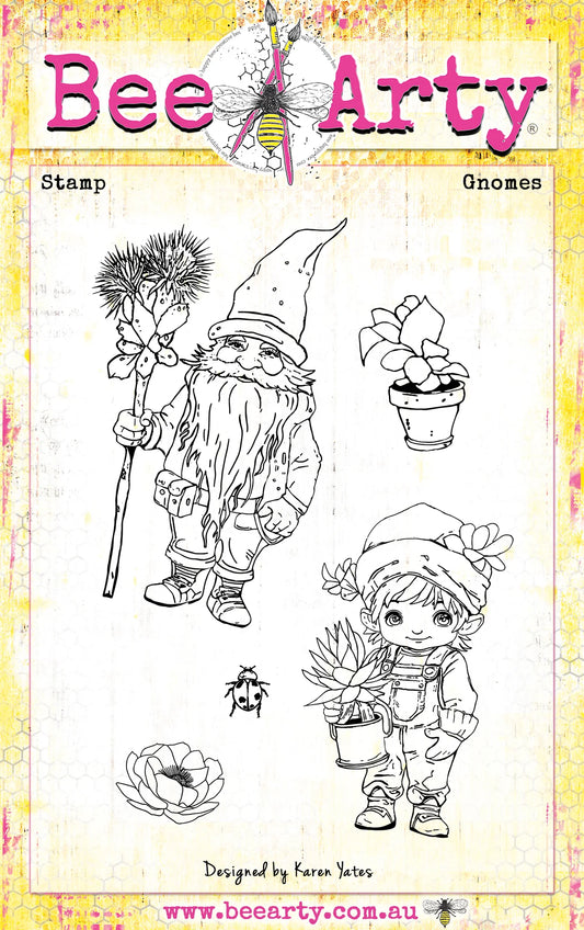 GNOMES STAMP SET - BEE ARTY