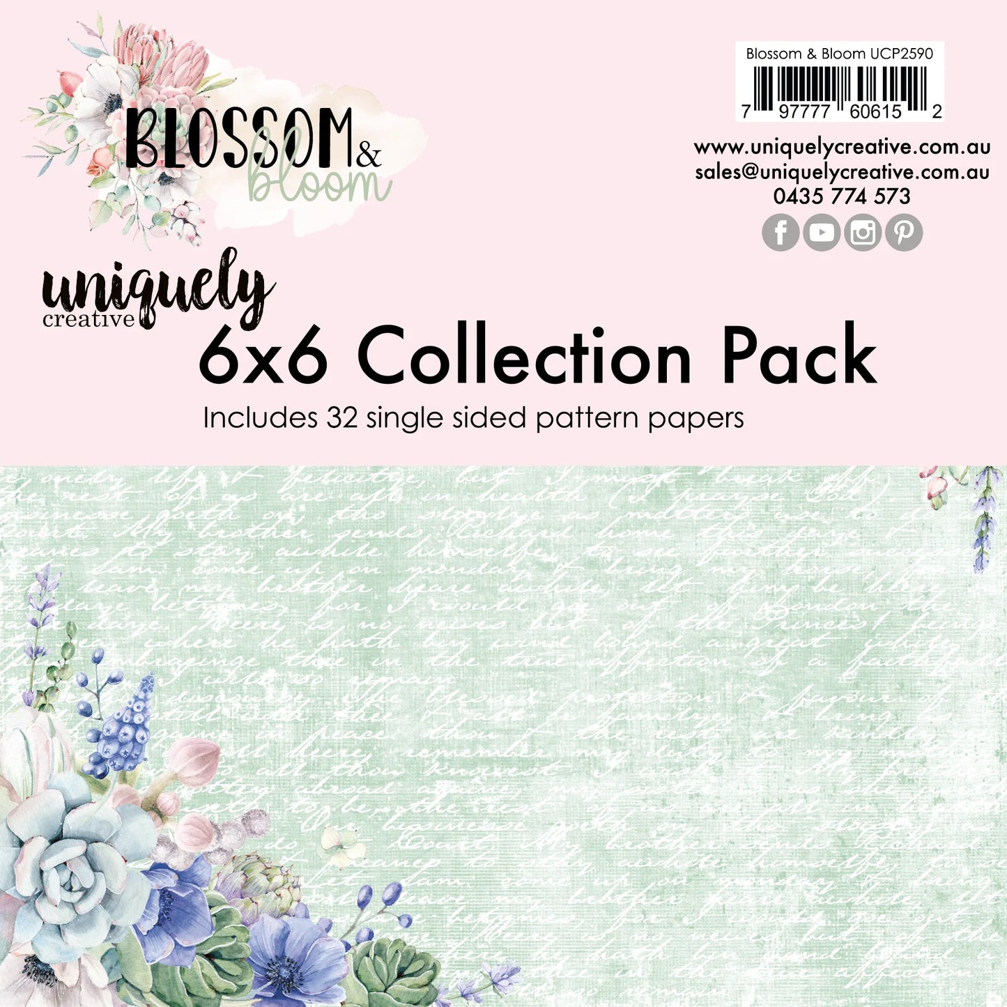 BLOSSOM & BLOOM MINI 6" x 6" COLLECTION PACK