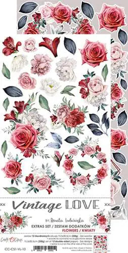 VINTAGE LOVE CARDMAKING/SCRAPBOOKING PRODUCTS PACK