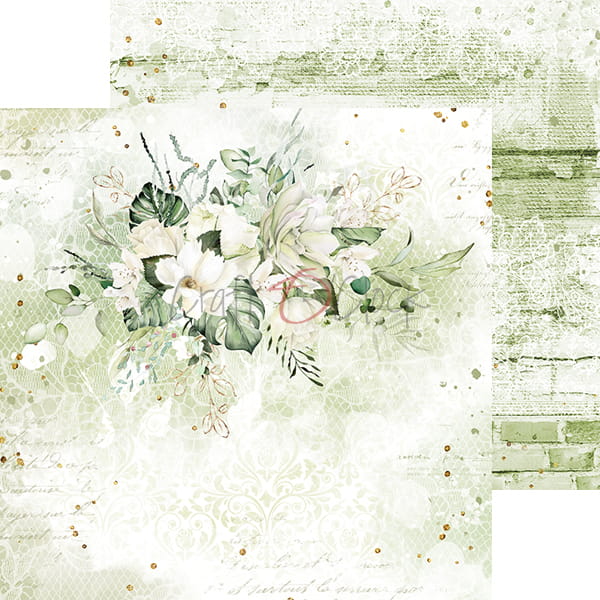 GREENERY INVITATION 8" X 8" MINI SET OF PAPERS