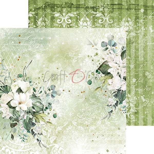 GREENERY INVITATION 8" X 8" MINI SET OF PAPERS