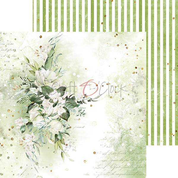 GREENERY INVITATION 8" X 8" MINI SET OF PAPERS