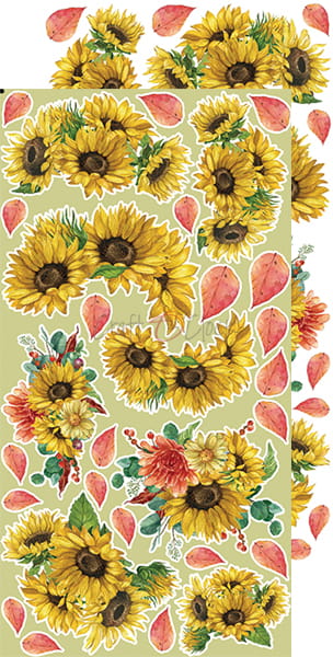 AUTUMN BEAUTY EXTRAS SHEET #1 - FLOWERS - BY CRAFT O'CLOCK