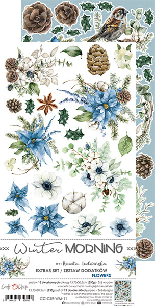 WINTER MORNING CARDMAKING/SCRAPBOOKING PRODUCTS PACK