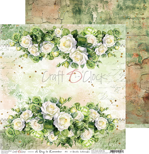 A DAY TO REMEMBER 12" X 12" SET OF PAPERS