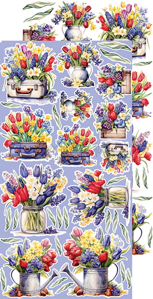 TULIP LOVE - FLOWERS - EXTRAS SET BY CRAFT O'CLOCK