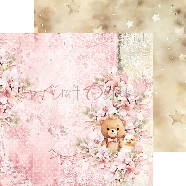 GIRL & CURL 8" X 8" MINI MIXED PAPER SET BY CRAFT O' CLOCK