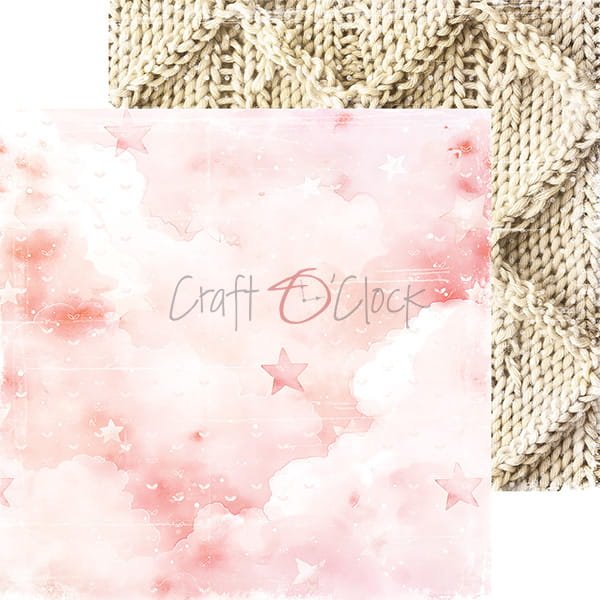GIRL & CURL 8" X 8" MINI SET OF BASIC PAPERS -  CRAFT O'CLOCK