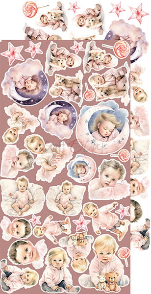GIRL & CURL - BABY GIRL - EXTRAS SET BY CRAFT O'CLOCK